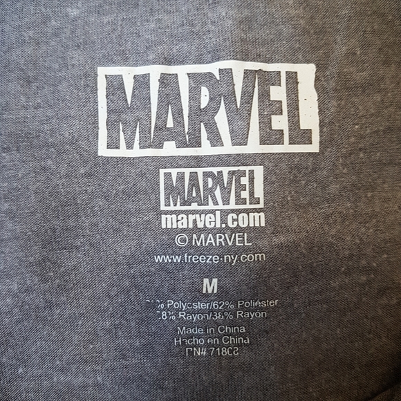 Gold Marvel print tee, Avengers Spiderman t-shirt - Picture 4 of 5